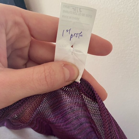 Gorgeous! Italian Designer Production Sample; Purple Slip&Cowl-Neck Dress! EUC! - Picture 14 of 16